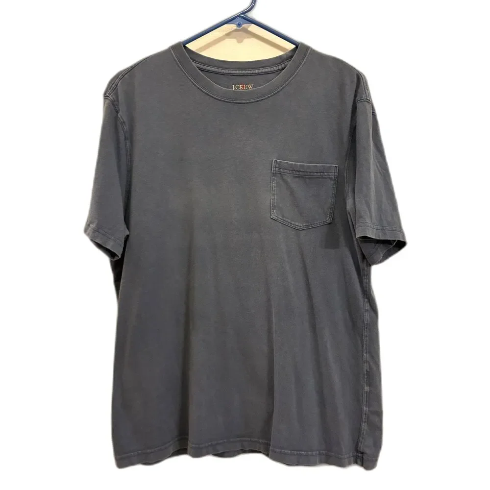 Vintage J. CREW Blue Gray T Shirt Tee Top  Mens Size Medium